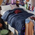 Edredom com inserção de edredom Bedsure Edredons acolchoados Twin Navy