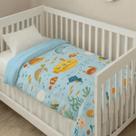 Edredom de Berço 1 PC 400 Fios Dupla Face Premium Grosso Macio Quentinho para Meninos e Meninas