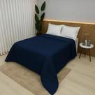 Edredom De Cama Solteiro 2,30m X 1,60m Micro Percal 400 Fios Esquenta O Frio Inverno