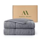 Edredom de resfriamento Amélie Home Queen Size Heather Grey