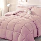 Edredom DOWNCOOL Queen Size rosa claro para todas as estações