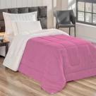 EDREDOM DUPLA FACE COBERTOR CAMA SHERPA COBERDROM SOLTEIRO 1,60m x 2,20m - VARIAS CORES