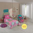 Edredom Dupla Face Microfibra Solteiro Estampado Barbie 1,40 m x 2,10 m 1 peca