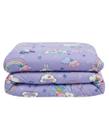 Edredom Dupla Face Microfibra Solteiro Peppa Pig 1,40m x 2,10m Lepper