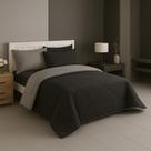 Edredom Duplaface Casal Queen Ternura Avulso Matelado 2,40x2,20 Cinza com Preto