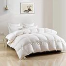 Edredom DWR Luxury Full Size Full Feather Fibers branco