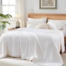 Edredom Globon Bamboo Viscose Cooling King Size branco
