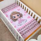 Edredom Infantil Menina para Berço Cobertor Bebê Mini Cama Estampado
