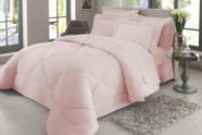 Edredom King 300 Fios Naturalle Liso Acetinado Rosa