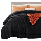 Edredom King Bedsure com Inserção - Acolchoado e Preto