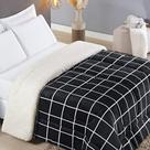 Edredom King Coberdrom Sherpa/Mantinha Austin 1 Peça - Preto
