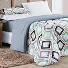 Edredom King Size Kristen 100% Algodao Dupla Face Estampa Exclusiva Luxo QUALITY