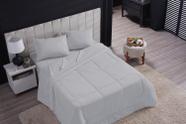 Edredom liso queen size avulso 100% algodão percal 200 fios