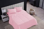 Edredom liso queen size avulso 100% algodão percal 200 fios