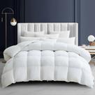Edredom Maple&Stone Queen Feather Down 100% algodão branco