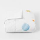 Edredom para Mini Cama Planetas Dupla Face - Branco