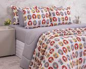 Edredom Plush Estampado Bella Enxovais Solteiro 1 Peça