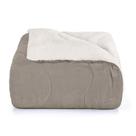 Edredom Plush Sherpa King Taupe Liso 280X260cm - Hedrons Edredom Plush Sherpa King Taupe Liso 280X260cm - Hedrons