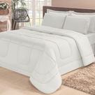Edredom Quality Casa Dona Dupla Face Casal Queen 240x220cm Branco