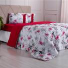 Edredom Queen Bella Cama Malha 125g/m² 100% Algodão 220x240cm Vermelho Escuro