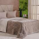 Edredom Queen Plush Bicolor Dupla Face 100% Poliéster 220x240cm Fendi