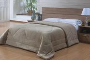 Edredom - Queen Size - Dupla Face - Capetown - Sherpa - Caqui - Niazitex