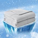 Edredom Refrescante Cozy Bliss Queen Cinza Leve