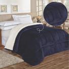 Edredom Sherpa Cobertor Coberdrom Casal Queen 2,40m x 2,20m Grosso Várias Cores