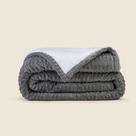 Edredom Sherpa Tex Cinza - ACASA