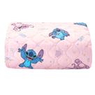 Edredom Solteiro 1,60m X 2,40m Disney Stitch Rosa - Hedrons
