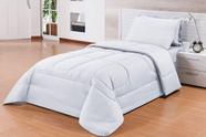Edredom Solteiro Box 2,20x1,60 Gramatura da Manta 120gr/m2 Branco com Branco