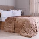 Edredom Solteiro Plush Sense Dupla Face 100% Poliéster 160x220cm Nougat