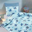 Edredom Stitch Casal/Solteiro Malha Algodão c/pequeno Defeito de Fábrica Inverno