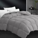 Edredón CYMULA King Size 229x270 cm Gris Oscuro