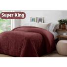 Edredon Jolitex Dupla Face Charmant Super King 2,40x2,60m Vinho Tannat