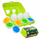 Educa Play Number Eggs Ovos Educativos De Encaixe Com Números Em Alto-Relevo Coloridos
