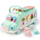 Educational School Bus Baby Xylophone Music Hammer Toy Set T