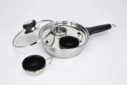 Egg Poacher Pan CozyKit 4 xícaras de indução de aço inoxidável