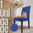 Egípcia - Capa de Cadeira Linha Gold Anti Gato - Azul