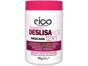 Eico Deslisa Fios Máscara Hidratação Tratamento Reduz Volume Alinhamento Restauração Maciez Brilho Intenso 1Kg