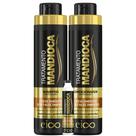 Eico Mandioca Shampoo Fortalecimento 800ml e Condicionador Hidratação Nutrição Protege Cor 750ml + Megadaose Creme Hidratação Tratamento