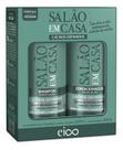 Eico Shampoo Hidratação 450ml E Condicionador Leave-in 400ml Salão Em Casa Cachos Definidos Óleos Argan Cacheado Crespos E Ondulados