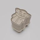 Ejetor Modelador Doces STARWARS BABY YODA Brigadeiros Docinhos Massa Biscuit Biscoito Resistente Massinha Modelar Pasta