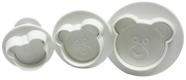 Ejetor urso p/ doces e biscuit 3 pçs - prime chef