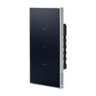 Ekaza Interruptor Inteligente Vênus Soft Touch 3 Botões Wifi Cor Preto