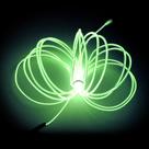 EL Wire MaxLax Verde Fluorescente 5m com bateria