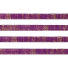 Elástico Chato Metalizado 7mm Roxo e Ouro Marpax com 10m