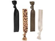 Elástico de Cabelo 4 Unidades Lanossi Hair Ties Animal Print Elástico de Cabelo 4 Unidades Lanossi Hair Ties Animal Print