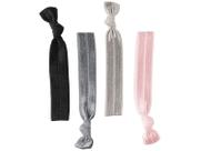 Elástico de Cabelo 4 Unidades Lanossi Hair Ties Silver Elástico de Cabelo 4 Unidades Lanossi Hair Ties Silver