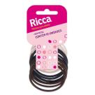 Elástico De Cabelo Ricca 3mm Com 10 Unidades Sem Metal 892 Elástico De Cabelo Ricca 3mm Com 10 Unidades Sem Metal 892